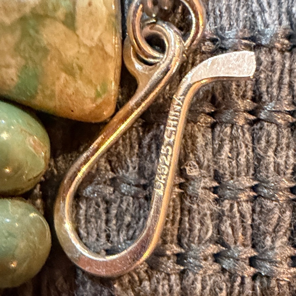 ✨ Green Jasper Statement Necklace – Sterling Silver – New ✨ - Picture 5 of 7